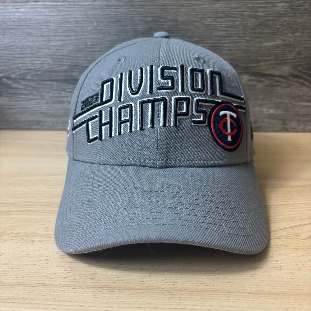 Minnesota Twins Hat Snap Back Gray MLB Baseball Division Champs New‎ Era